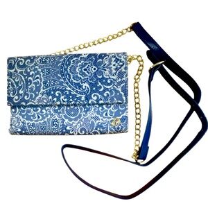 NWOT Navy Blue & White Cross body Wallet\Bag